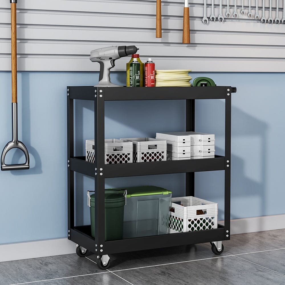 3 Tier Rolling Tool Cart Storage Organizer