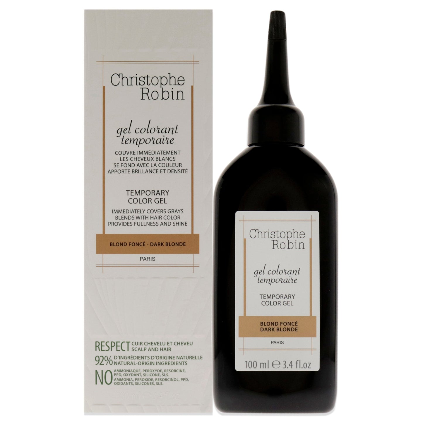 Temporary Color Gel - Dark Blonde by Christophe Robin for Unisex - 3.4 oz Hair Color