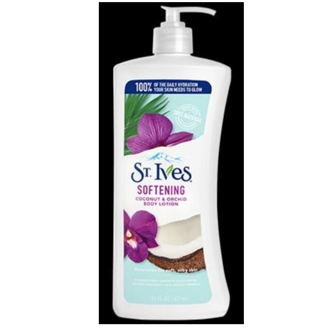 St. Ives Body Lotion, Coconut Milk and Orchid Extract, 21 Oz