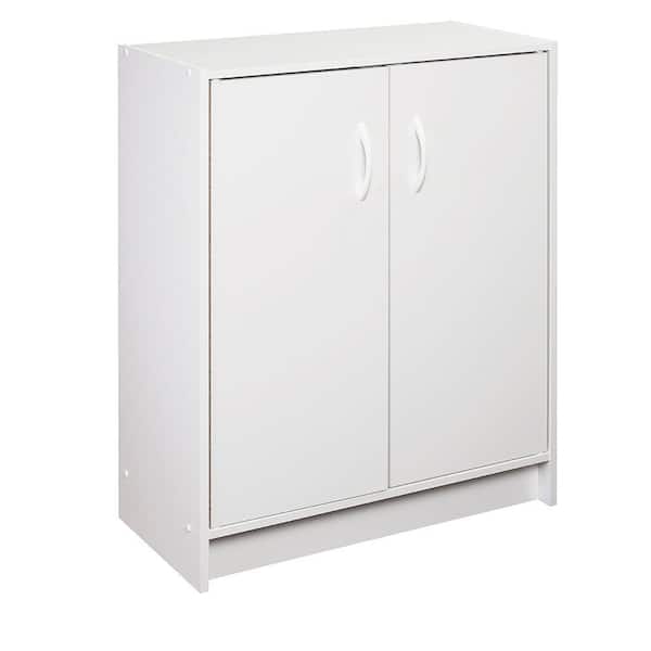 32" x 24" x 12" 2-Door Cabinet with Adjustable Shelves, White