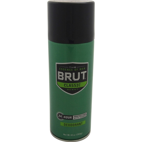 Brut 24 Hour Protection Deodorant Spray Classic Scent, 10.0 Oz