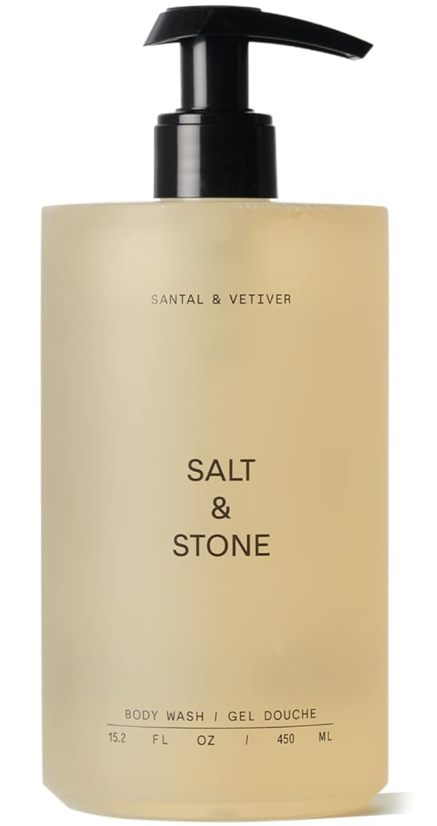 Salt & Stone Antioxidant-Rich Body Wash | Cleanse, Nourish & Soften Skin with Niacinamide & Hyaluronic Acid | Free From Parabens, Sulfates & Phthalates