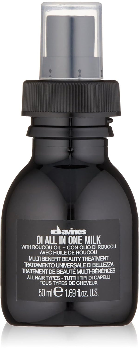 Davines OI All in One Milk | Hair Milk Spray | Powerful Hair Detangler + Heat Protection | Smoothes Frizzy Hair