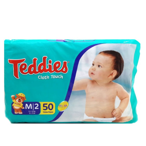Teddies Cloth Touch Jumbo Diaper - 50 Count