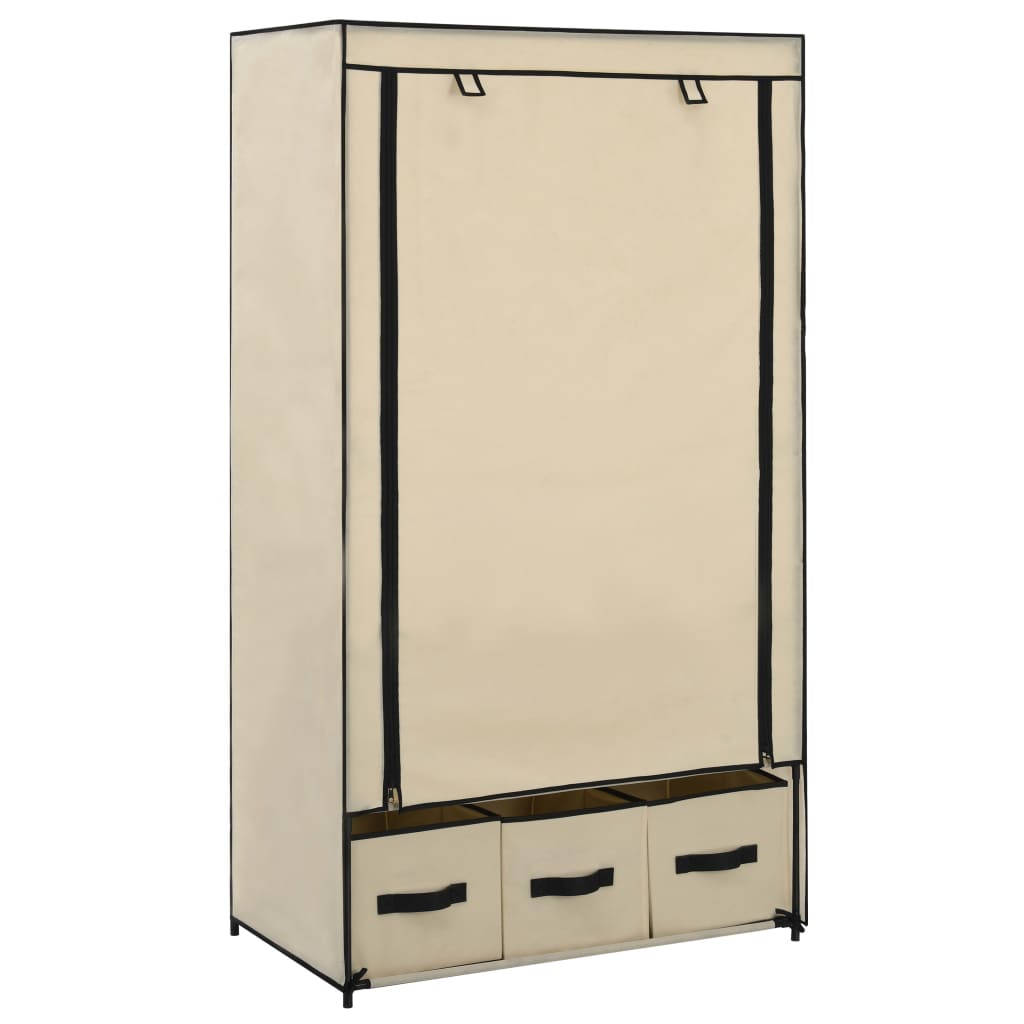 Wardrobe 34.3&quot;X9.3&quot;X62.6&quot; Fabric