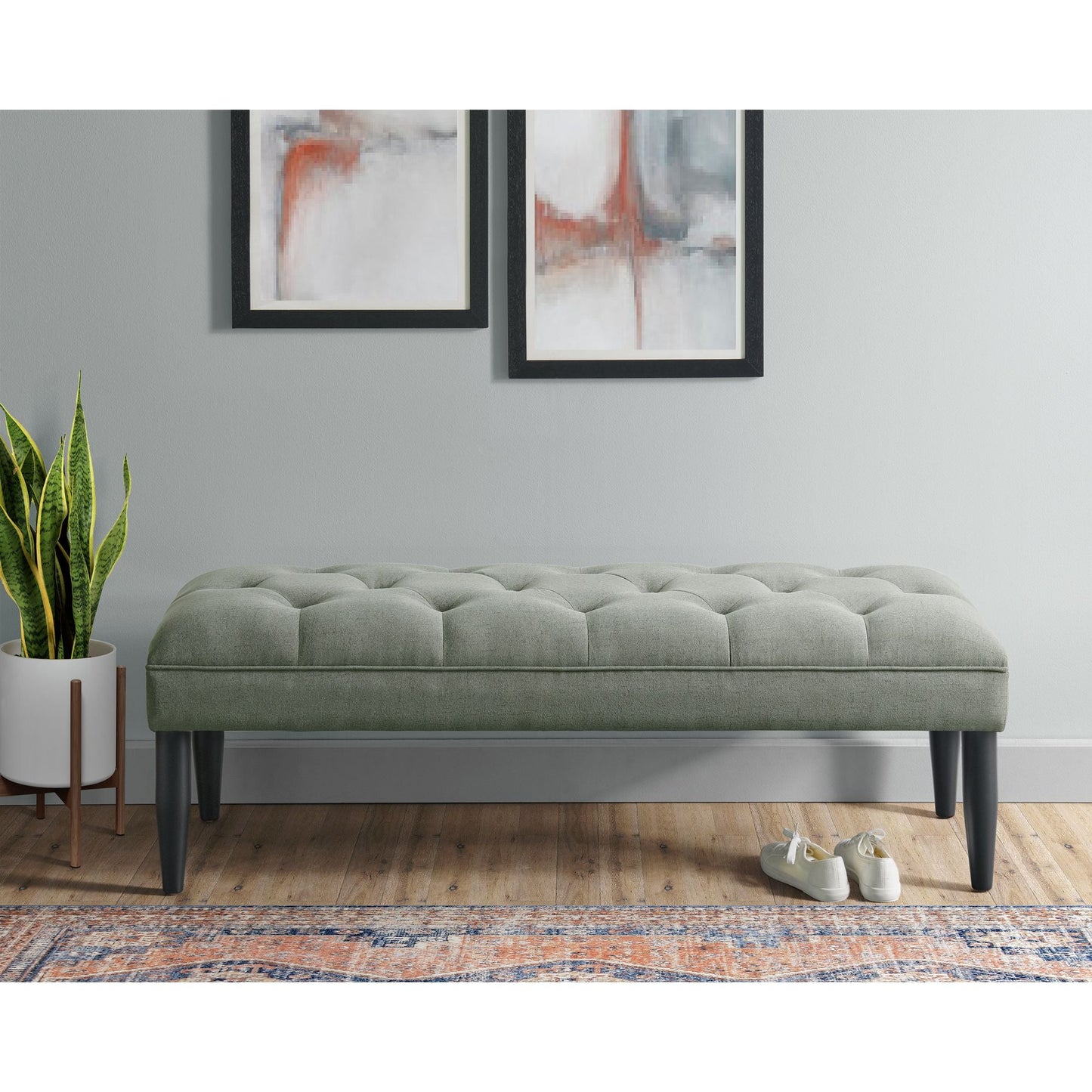 Deegan Bench In Westin Charcoal