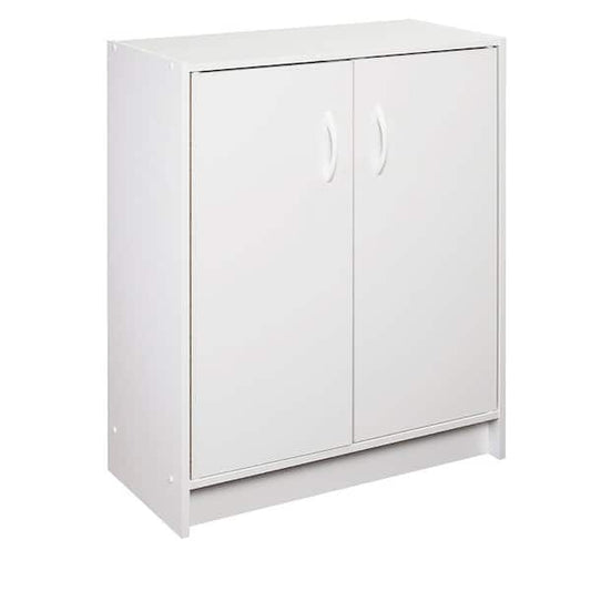 32" x 24" x 12" 2-Door Cabinet with Adjustable Shelves, White
